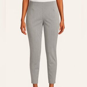 CALVIN KLEIN | Grey Pinstripe Slim Fit Ankle Pants